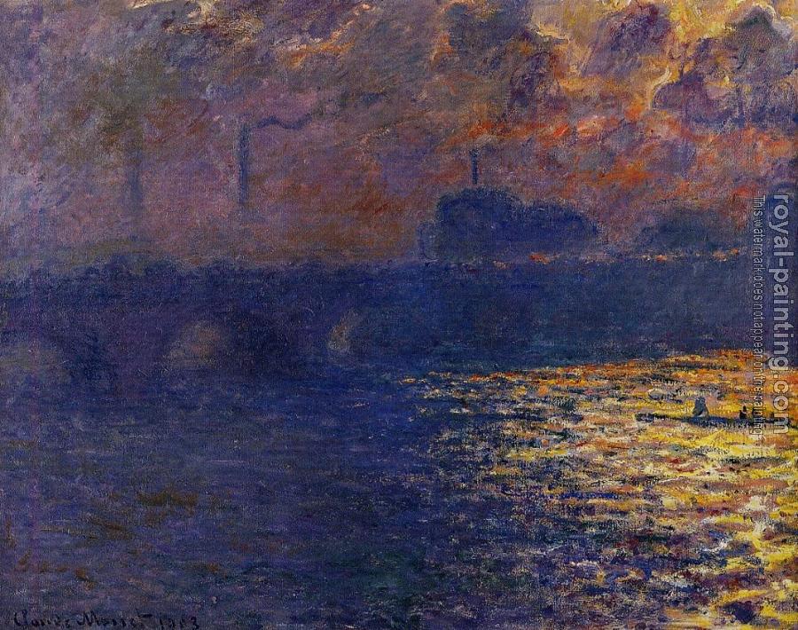 Claude Oscar Monet : Waterloo Bridge, Sunlight Effect II